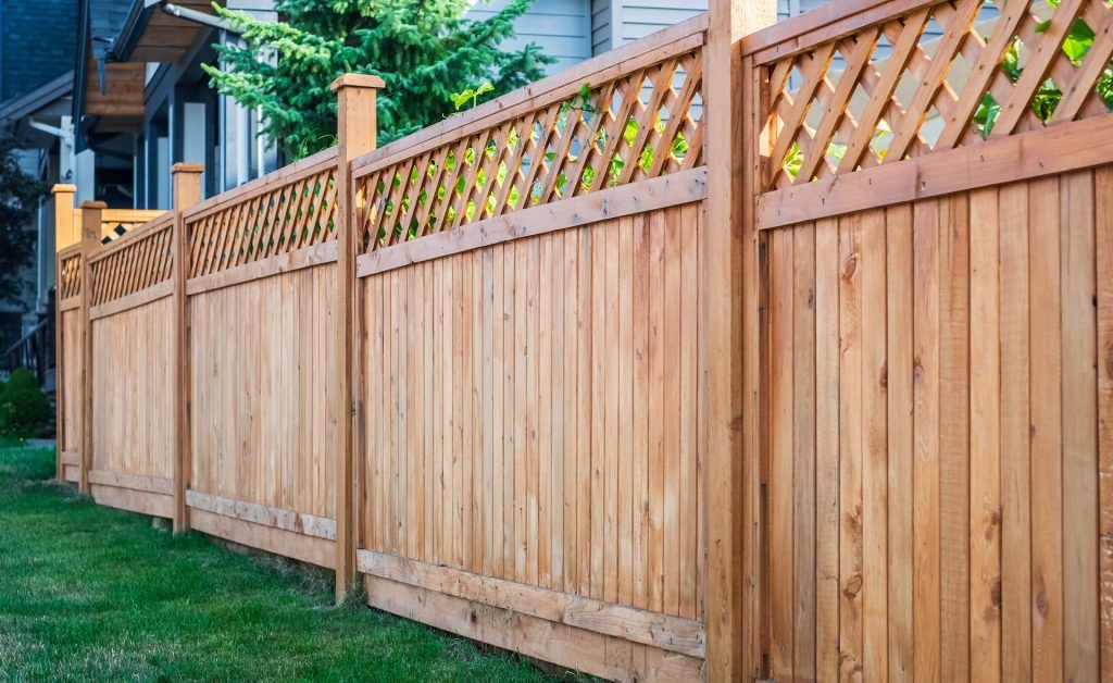 Wooden Fence Around House